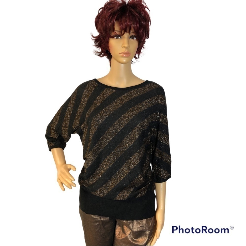 ROCK & REPUBLIC METALLIC SWEATER